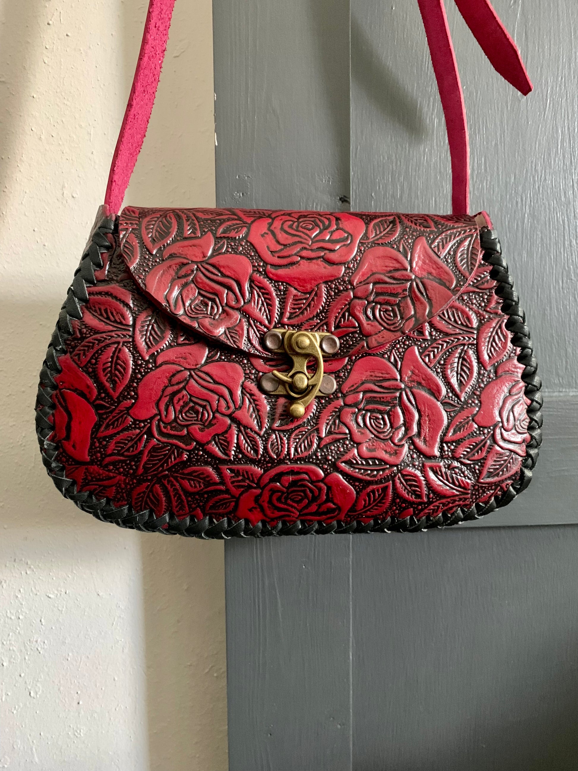 Mexican leather clearance purse