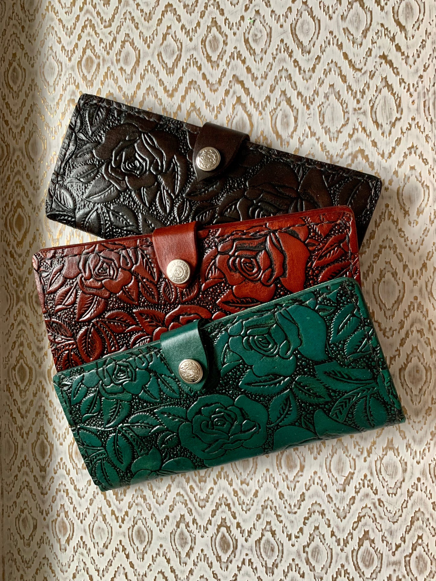 Hand Tooled Leather Wallets